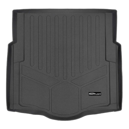SMARTLINER All Weather Custom Cargo Liner Trunk Floor Mat Black for 2016-2019 Chevrolet Cruze Sedan with Spare Tire