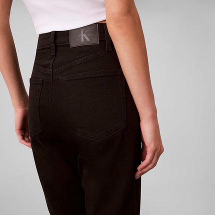 Calvin Klein Women's High Rise Straight Fit Jeans, True Black, 28W x 27L
