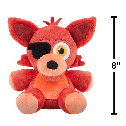 Five Nights At Freddy's Classic Foxy Plush - 8-Inch Stuffie with Soft Material and Glow-In-The-Dark Eyes