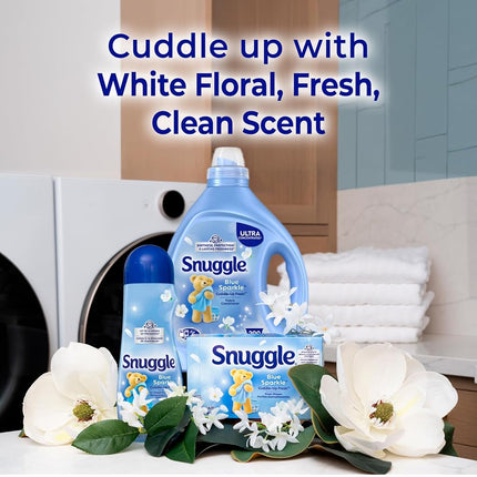 Snuggle Liquid Fabric Softener, 2X Concentrated, Blue Sparkle, 200 Loads, 80 fl. oz.