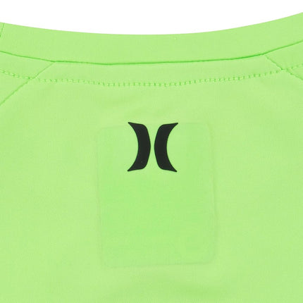 Camiseta de natación Hurley para niños, protección solar UPF 50+, lima/icono, talla pequeña