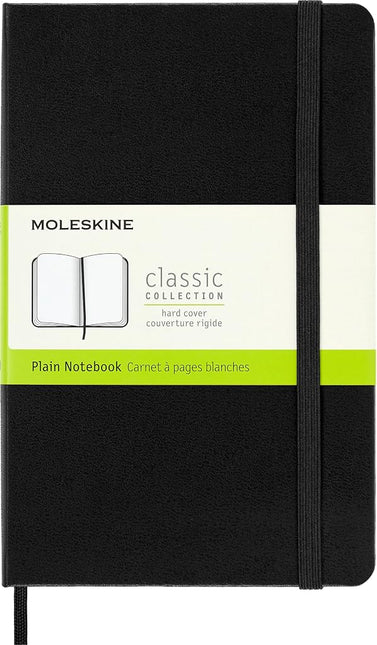 Moleskine - Classic Hard Cover Notebook - Plain - 