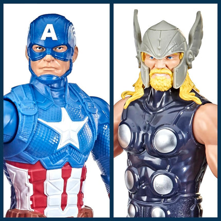 Marvel Titan Hero Series Action Figure Multipack, 6 Action Figures, 30-cm Toys, Inspired Comics, for Children Aged 4 and Up