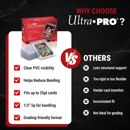 Ultra Pro: UP43000 Semi-Rigid 1/2" Lip Tall Sleeves 200ct