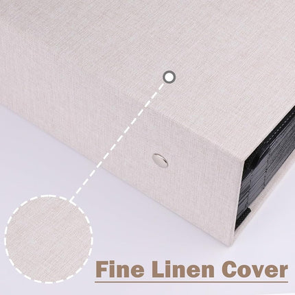 Ruibytree Large Capacity Photo Album 4x6 Photos 1000 Pockets, Beige