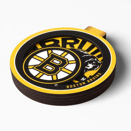 YouTheFan NHL Boston Bruins Adorno Serie Logo 3D