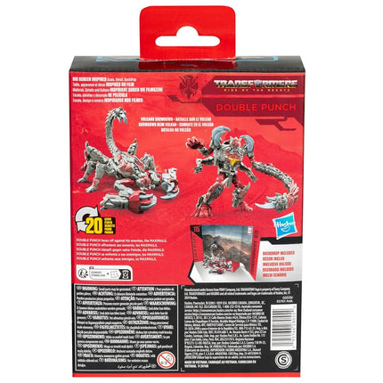 Transformers Toys Studio Series Deluxe Class Rise of The Beasts 115 Double Punch 4.5-inch Converting Action Figure, 8+