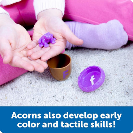 Learning Resources Alphabet Acorns — 78 Piece Alphabet Learning Toy for Phonics, Letter Recognition & Fine Motor Skills, Montessori-Inspired ABC Game for Ages 3+, Classroom/Home School