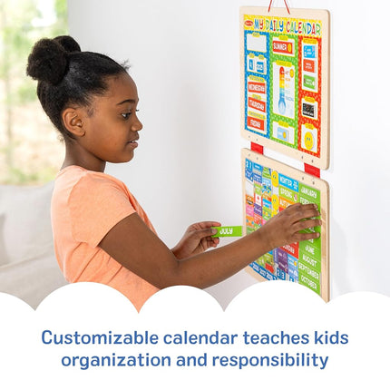 Melissa & Doug My Magnetic Daily Calendar, Seasonal & Religious (Daily Magnetic Calendar, Fabric-Hinged Dry-Erase Boards, 30.48 cm H x 40.005 cm W x 2.54 cm L)