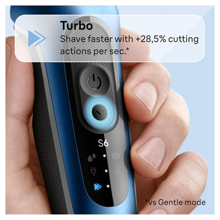Braun Electric Razor for Men Series 6, Beard Shaver, Electric Shaver, GentleFlex, SkinGentle Foil, with Precision Trimmer, S6 6120s, 1 item