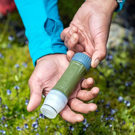 Platypus Quickdraw Ultralight Backpacking Water Filter, Green