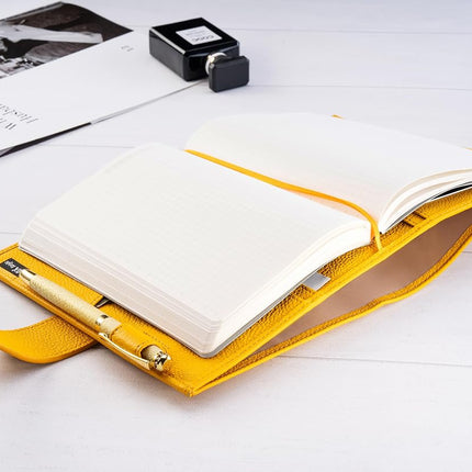 Leather B6 Planner Cover for Stalogy, midori, Sterling Ink