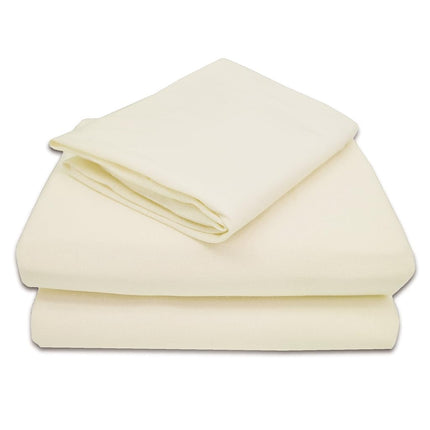 Juego de sábanas para niños pequeños de punto de jersey de algodón 100% natural American Baby Company, crudo, suave y transpirable, para niños y niñas