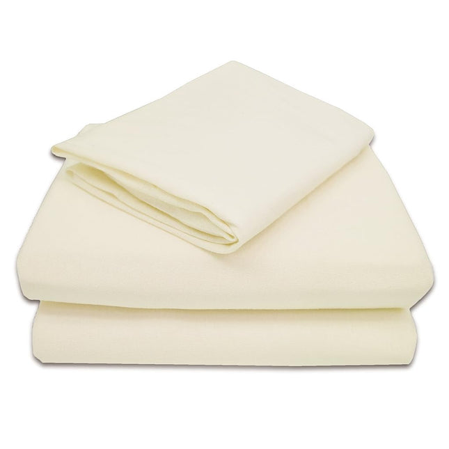 American Baby Company 100% Natural Cotton Jersey Knit Toddler Sheet Set, Ecru, Soft Breathable, for Boys and Girls