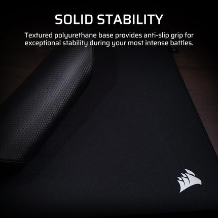 Corsair MM PRO Control Cloth Large Gaming Mouse Pad � Esports-Tuned Surface for Precision & Micro-Adjustments, 4mm Thick Non-Slip Base, Durable Stitched Edges � Black