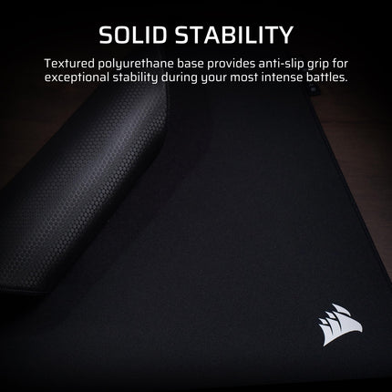 Corsair MM PRO Control Cloth Medium Gaming Mouse Pad – Esports-Tuned Surface for Precision & Micro-Adjustments, 4mm Thick Non-Slip Base, Durable Stitched Edges – Black