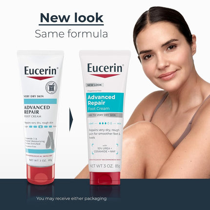 Eucerin Crème Pieds Réparatrice Avancée, Lot de 3