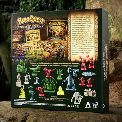 Avalon Hill HeroQuest Jungles of Delthrak Quest Pack, Requires HeroQuest Game System to Play, Roleplaying Games - English Version