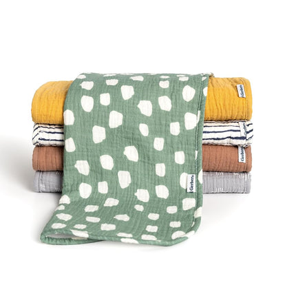 Gerber Baby Unisex Muslin Burp Cloths 5-Pack, Mult