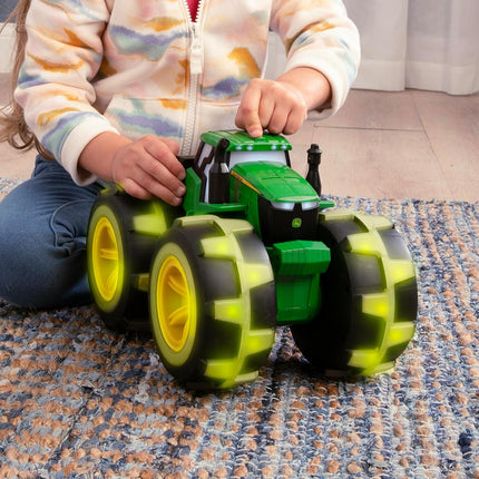 Tomy John Deere Monster Treads Lightning Wheels 4WD Tractor with Lights and Sounds