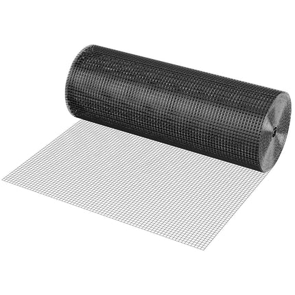 VEVOR Hardware Cloth, 36'' x 100' Galvanized Wire Mesh Roll, 19 Gauge Chicken Wire Fence Roll, Vinyl Coating Metal Wire Mesh for Chicken Coop Barrier, Rabbit Snake Fences, Poultry Enclosures