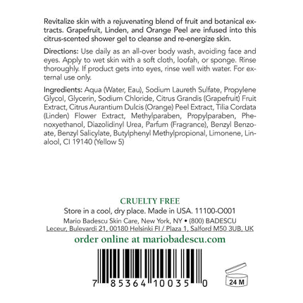 Mario Badescu - Citrus Body Cleanser - For All Skin Types - 472ml/16oz