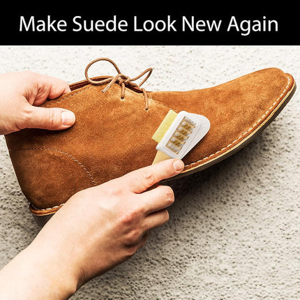 Suede & Nubuck Leather Brush Cleaner Parent, White, 3 - Brush w/ Side Eraser