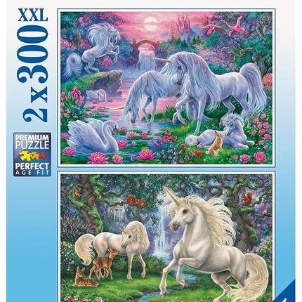 Ravensburger Children Puzzles Unicorns 2x300pc - A