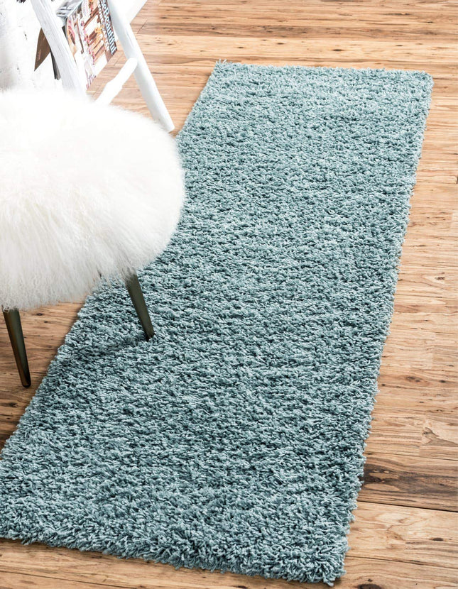 Unique Loom Solo Solid Shag Collection Modern Plus