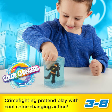 Fisher-Price Imaginext DC Super Friends Batman Toy Figure Set with Batman Two-Face and Color-Changing Action, 4 Pieces, Color Changers, Age 3-8 Years