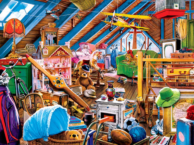 MasterPieces 550 Piece Jigsaw Puzzle for Adults, Family, Or Kids - Attic Secrets - 18"x24"