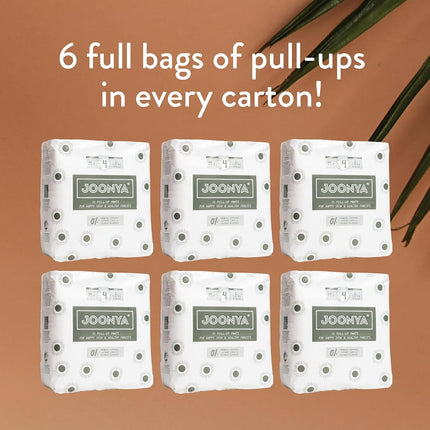 JOONYA Pull-Up Baby Nappy Pants, Non-Toxic & Soft, Size 4 L (7-12 kg)