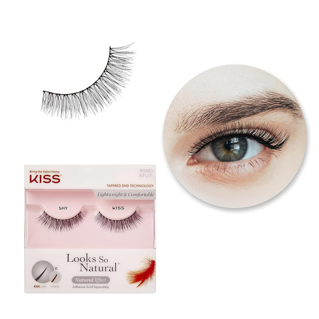 Kiss Products Looks So Natural Lashes, Shy, 0.03 Pound