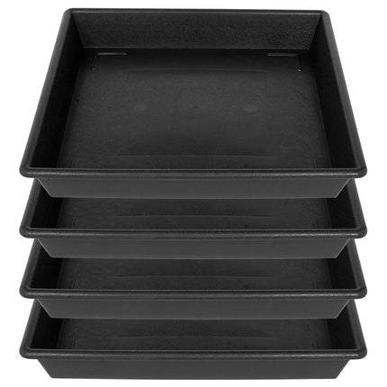 NIMYAU Square Plant Saucer 14 Inch 4 Pack, Plant S