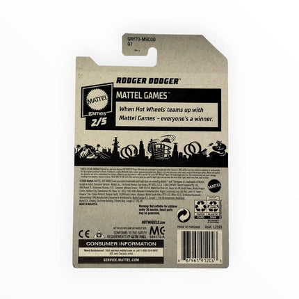 Hot Wheels Rodger Dodger, Mattel Games 2/5, Black
