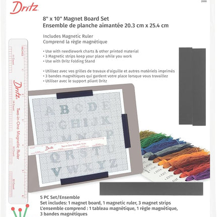 Dritz Magnet Board & Ruler, 8" x 10" - Pattern Hol