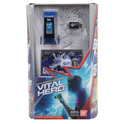 Bandai Namco - Digimon - Vital Hero Interactive Fitness Tracker/ Digital Watch/ Virtual Pet (Blue)
