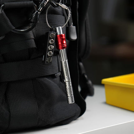 711L Pen Driver TG - Compact EDC Bit Driver with Foldable L-Handle | Compatible with 4mm Precision Bits & 1/4" Double-Ended Bits | 7DP1D