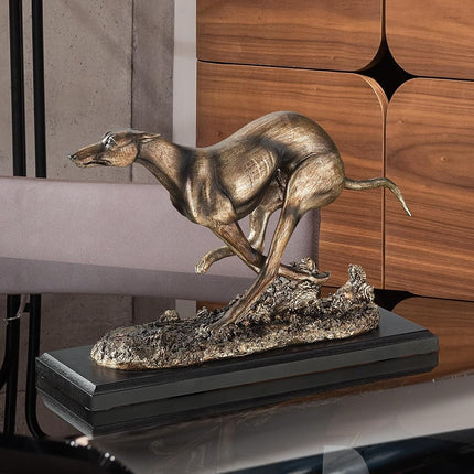 Greyhound Whippet Art Deco Dog Statue [Kitchen]