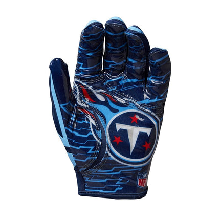 Gants de football Wilson NFL Stretch Fit - Jeunesse, Titans du Tennessee