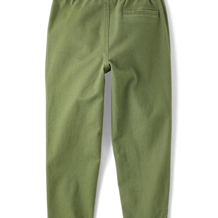 The Children's Place Boys' Pull On Pants with Roll Cuff Hem, Truly Olive, 12