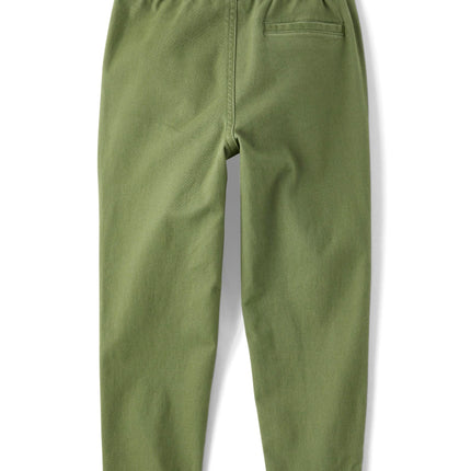 The Children's Place Boys' Pull On Pants with Roll Cuff Hem, Truly Olive, 12