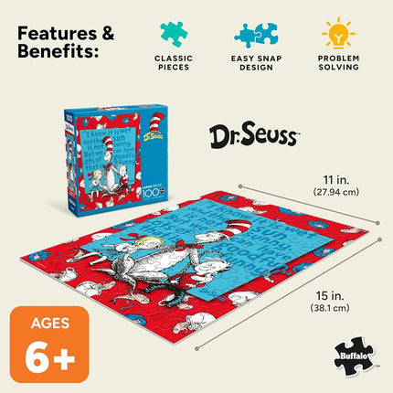Buffalo Games - Dr. Seuss Enterprises - Lots of Good Fun - Jigsaw Puzzle - Perfect for Game Nights - Finished Size is 15.00 x 11.00