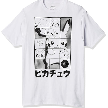Pokémon Unisex's Pikachu Japanese Puzzle Power T-S