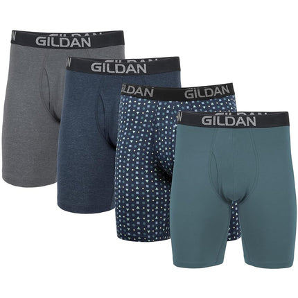 Gildan Men's Cotton Stretch Boxer Briefs, Multipac