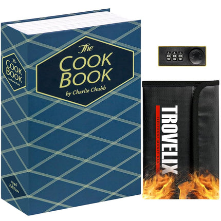 KOFAIR Book Safe with Combination Lock, Hidden Saf