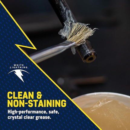 White Lightning Crystal Grease Biodegradable, Non-Toxic Grease, 1lb Tub