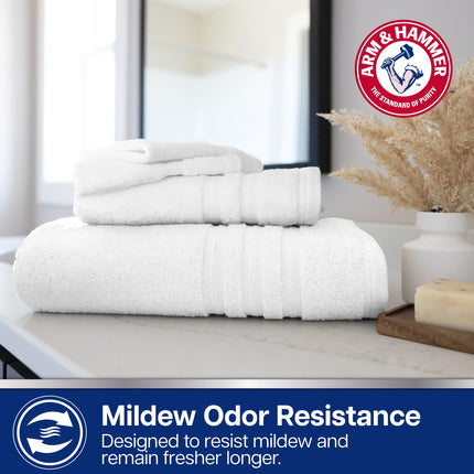 Arm & Hammer Performance Bath Towel Set, 6 Piece, Khaki