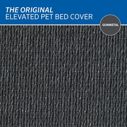 Coolaroo The Original Elevated Pet Bed Replacement Cover, Large Gunmetal (471408)