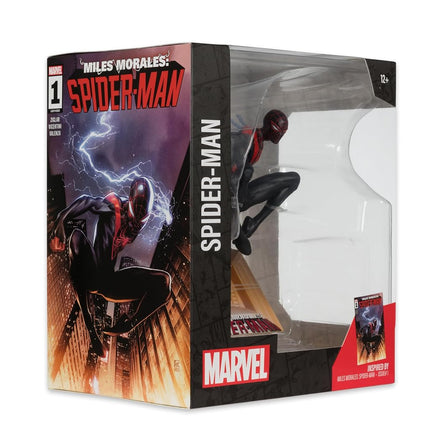 McFarlane Marvel Spider-Man 1:10th Scale Collectible with Scene (Miles Morales: Spider-Man #1) Toys